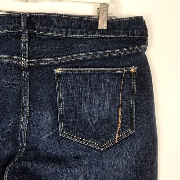 Old Navy Jeans The‎ Flirt Mid Rise Flare Stretch Denim Womens Size 14 Dark Wash - Picture 9 of 12